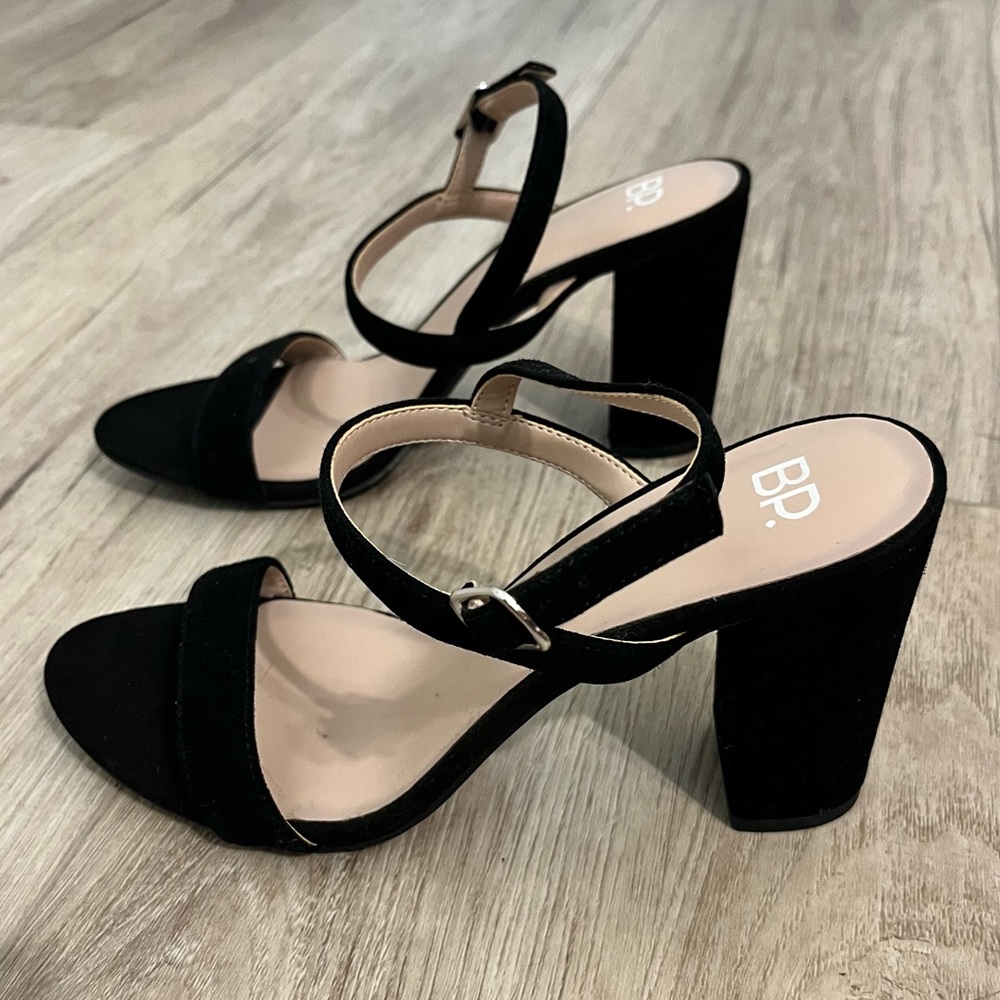 Strappy Black Heels